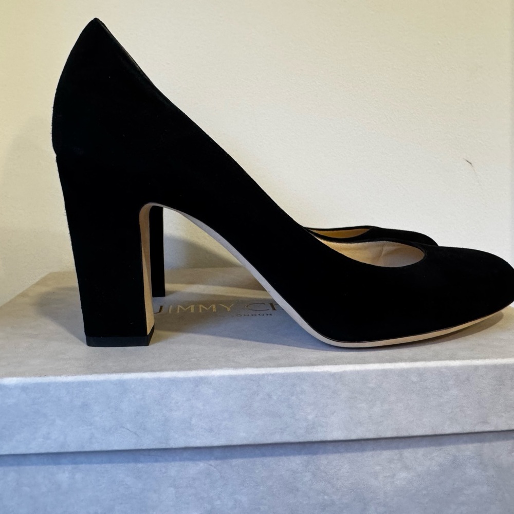 Jimmy Choo Black Suede Women's Heels